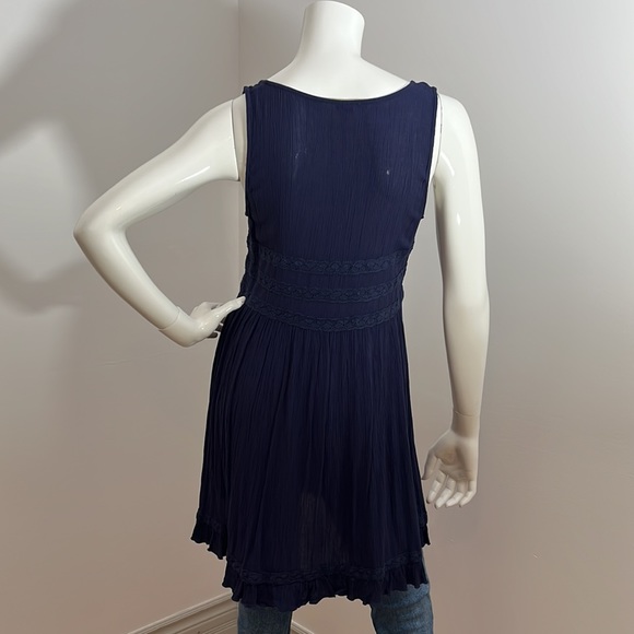 [S] AERIE Blue Flowy Summer Top - Picture 4 of 5